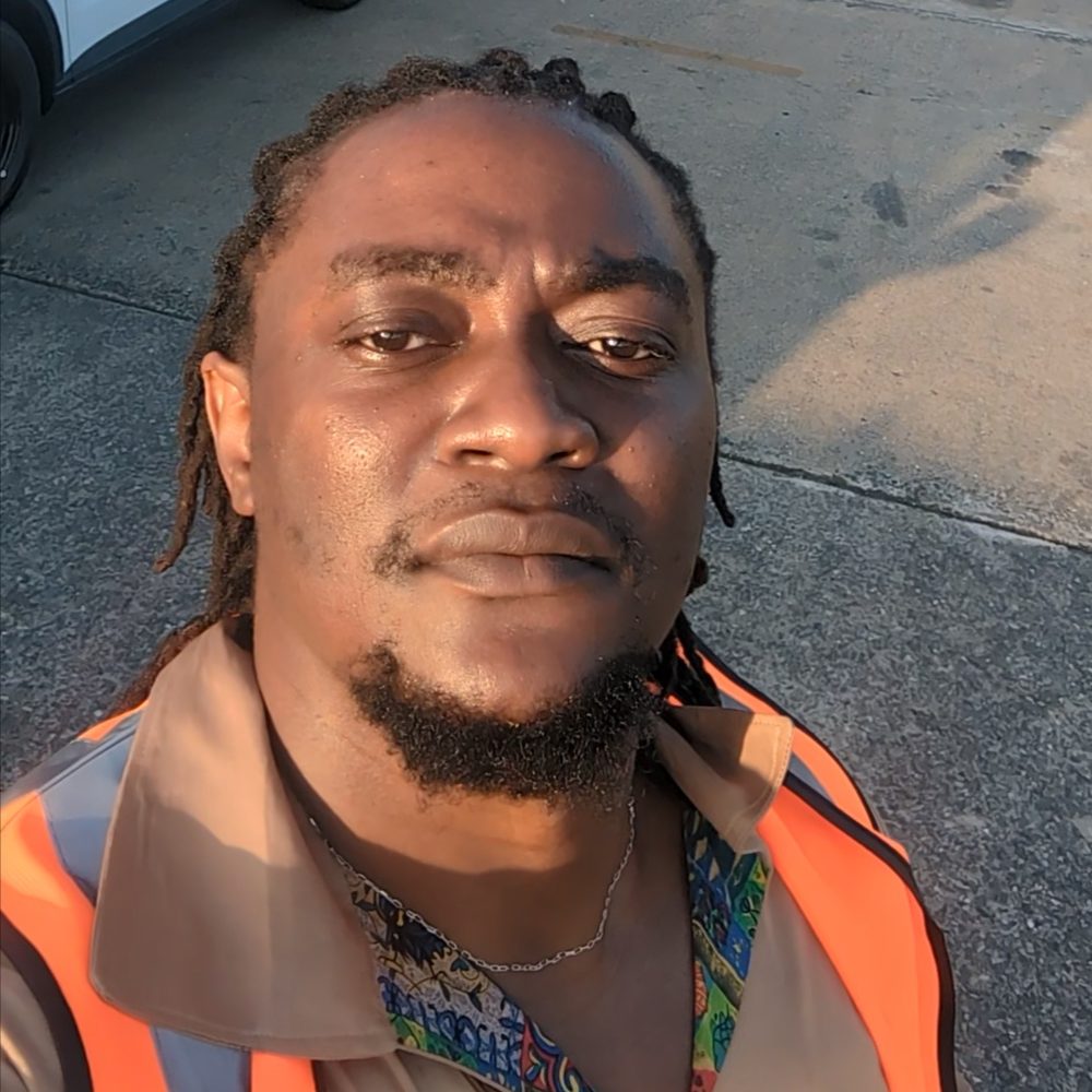 On-site in safety gear