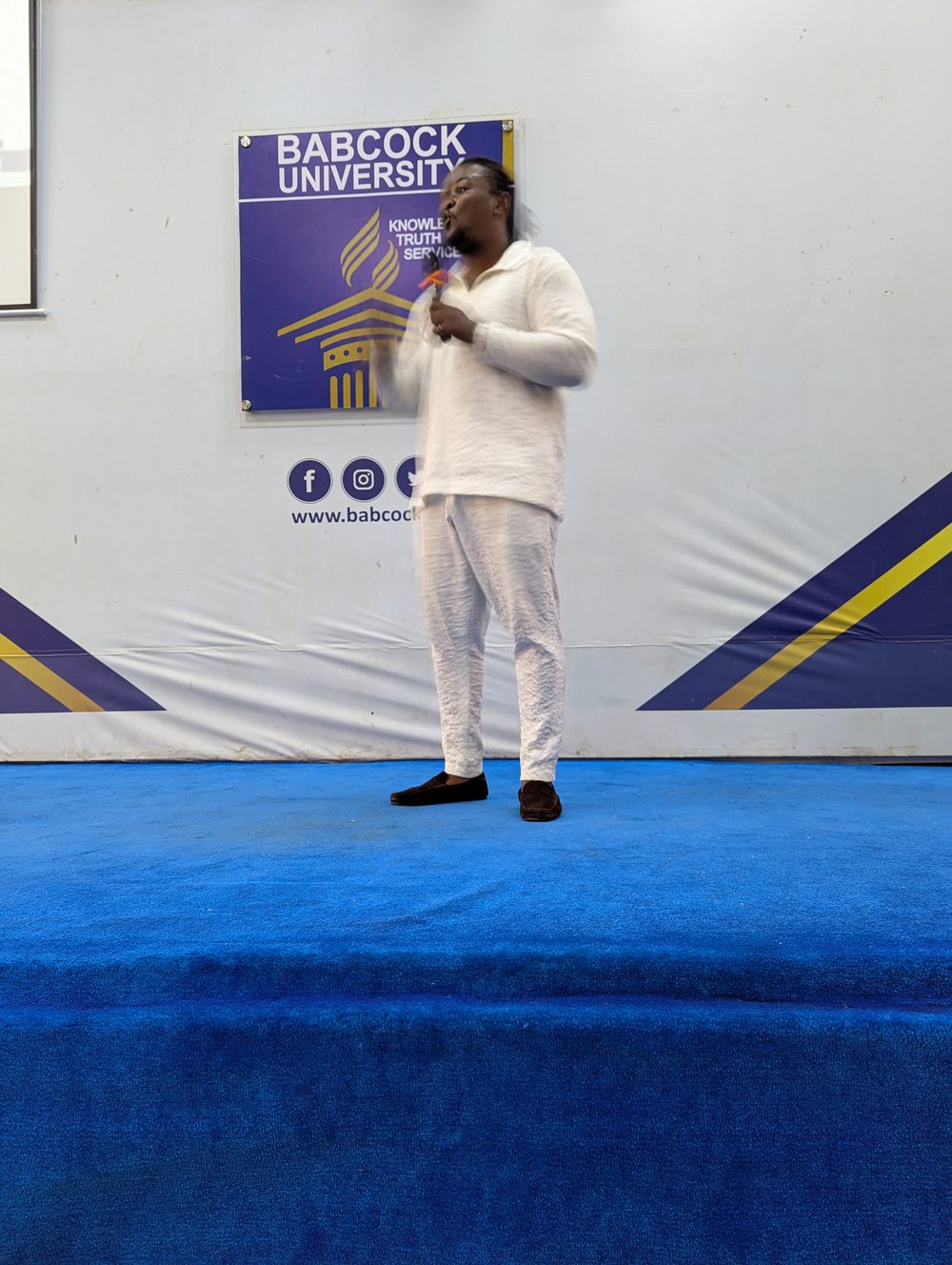 Speaking at Babcock University